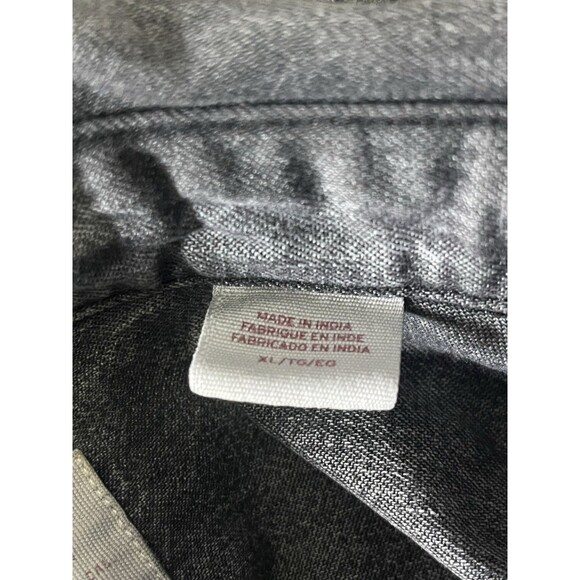 Levi’s Standard Shirt Mens XL Charcoal, Gray Denim-Look Core Workwear. - Picture 5 of 10